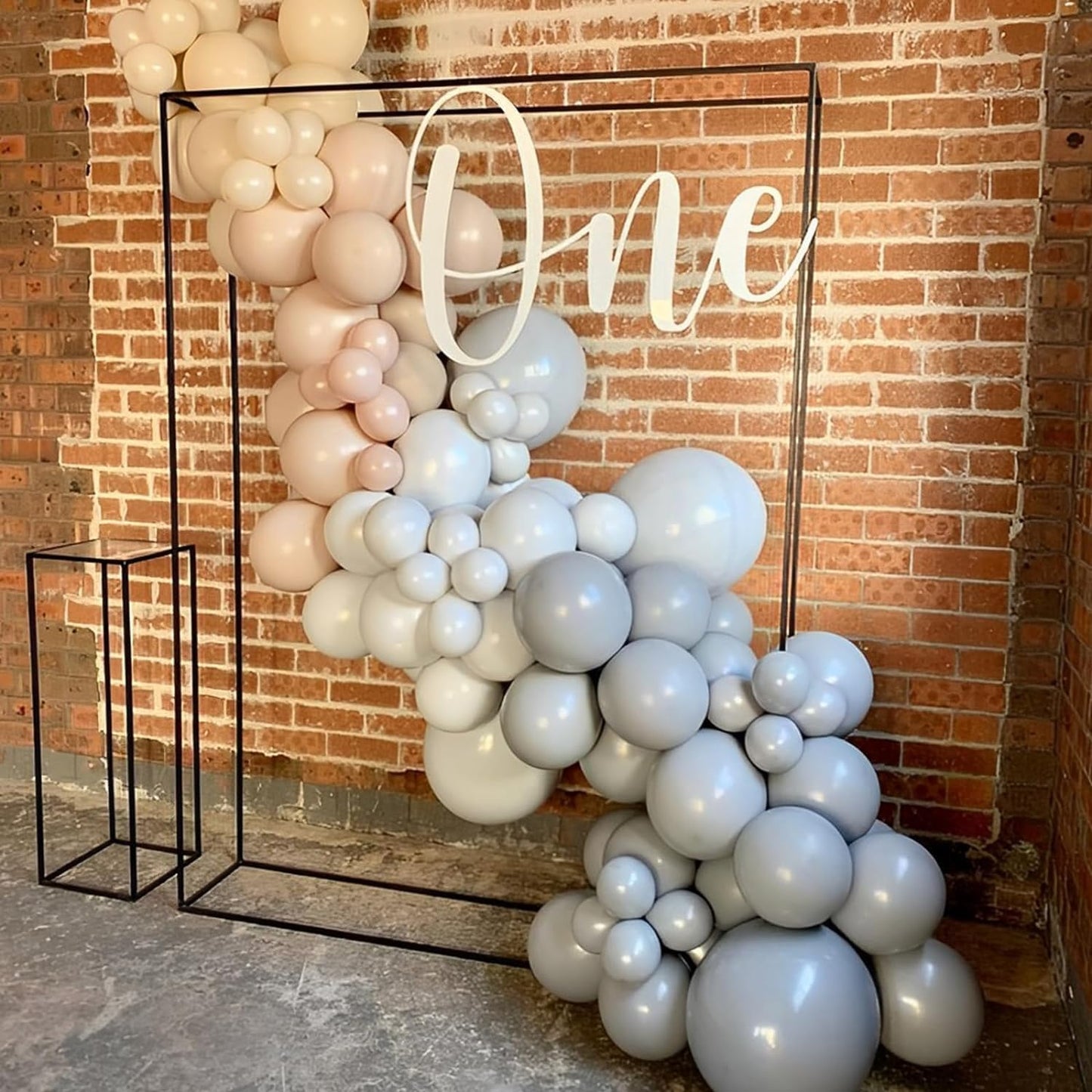 90pack Gray Balloons Different Size 18/12/10/5 Inch Pastel Grey Balloon Garland Arch Kit for Graduation, Wedding, Birthday, Gender Reveal, Baby Shower, Bridal Shower Decorations
