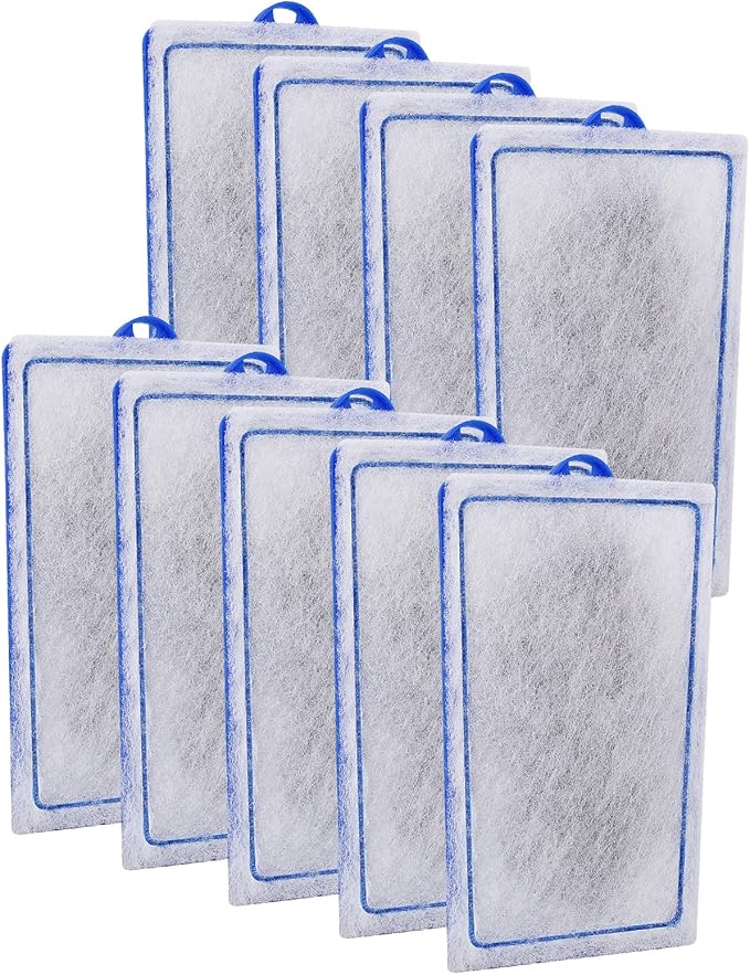 9 Count Assembled Medium Filter Cartridges Compatible with Tetra Whisper Bio-Bag Filters 10i PF10 Reptofilter 90 GPH Medium Replacement Filter Cartridges for Whisper Filter & Aquariums-PawvioPets