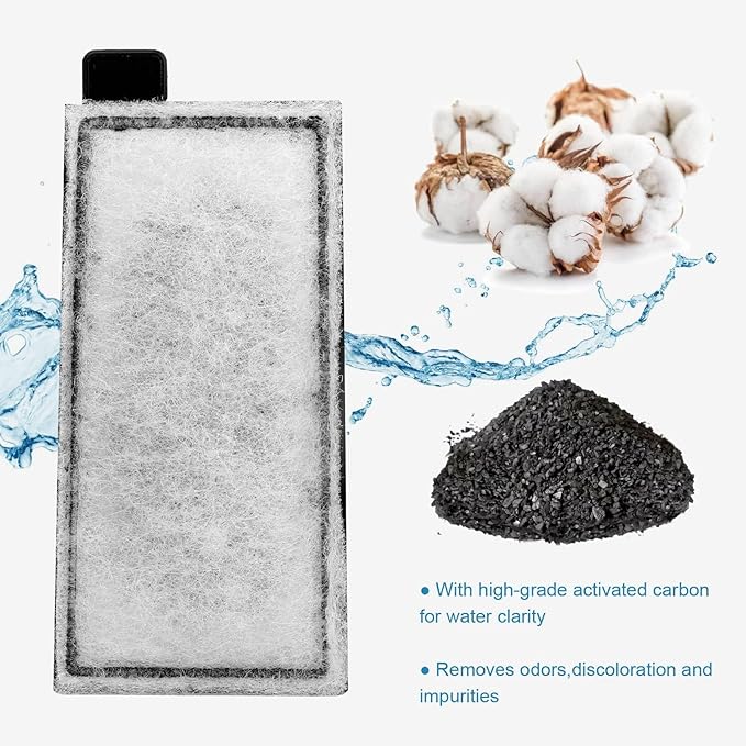 AQQA 8 Pack Aquarium Filter Cartridge Replacement Fish Tank Filter Cartridge for Aquarium Internal Filter (Small)-PawvioPets