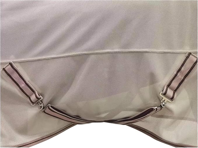 BARN & STABLE Breathable and UV Protective Tear-Resistant Mesh Horse Fly Sheet Comfy Equine Summer Sheet with Removable Web Leg Straps-PawvioPets