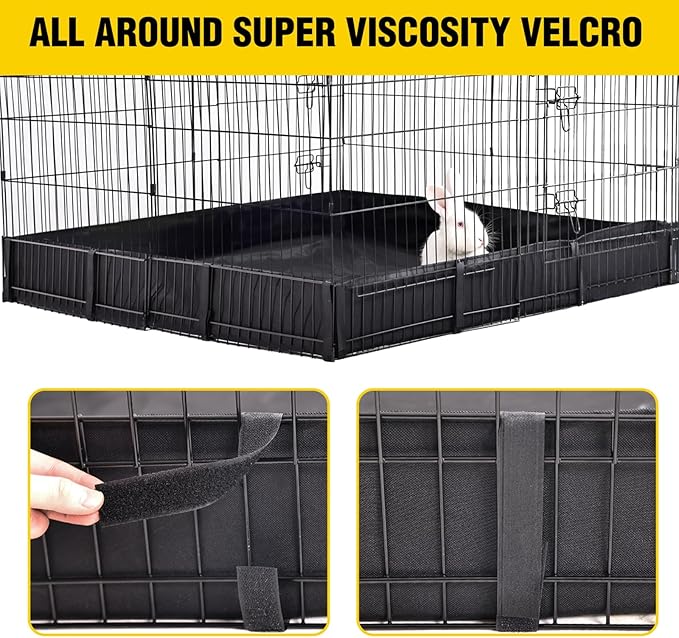 Aivituvin Rabbit Playpen Pet Pen Small Animal Cage with Waterproof Liner - Extension Playpen-PawvioPets