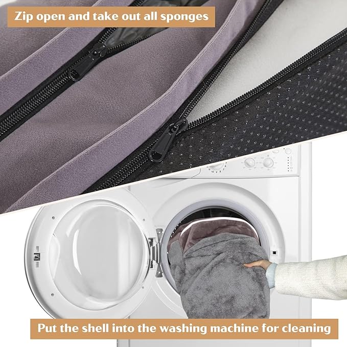 Comfort Expression Small Dog Beds Waterproof Orthopedic Foam Dog Sofa Beds for Medium Dogs Comfy Pet Bed with Washable Removable Cover & Non-Slip Bottom(Small,Purple)-PawvioPets