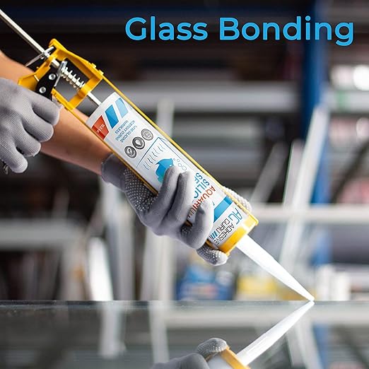 Aquarium Silicone Sealant Clear (2x10.5 floz) 100% Silicone, Waterproof Aquarium Safe, Non-Toxic Fish Tank Glue, Solvent Free, Rapid Curing, Strong Adhesion, Transparent, 2 Pack-PawvioPets