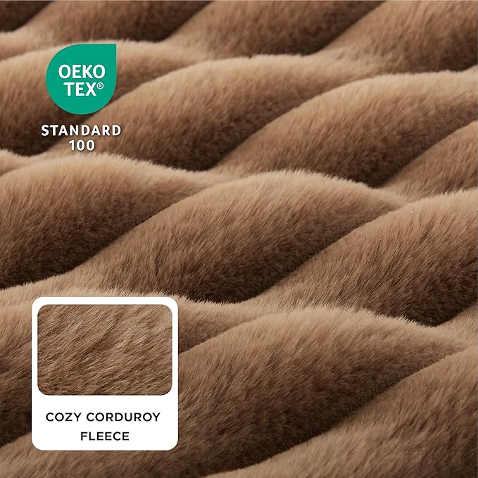 Bedsure Orthopedic Dog Bed for Small Dogs, Waterproof Memory Foam Small Pet Beds with Sides, Non-Slip Bottom and Egg-Crate Foam Medium Dog Couch Sofa with Washable Removable Corduroy Cover, Brown-PawvioPets