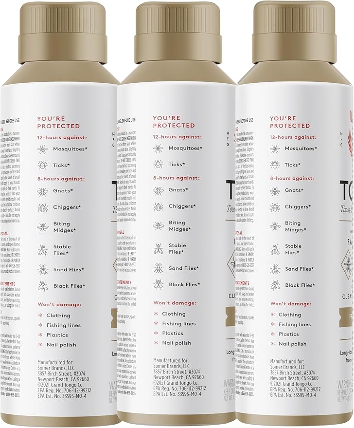 Fragrance Free Insect Repellent, 12-Hour Mosquito & Tick Protection, Picaridin-Based, Water-Based, Lightweight, Quick-Drying, DEET Alternative, Face & Body Use, 3 Pack-PawvioPets