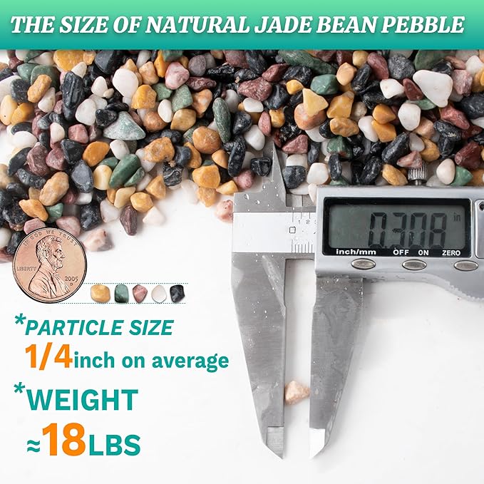 AVALUTION Aquarium Gravel for Plants -18lb Fish Tank Gravel for Succulent Cactus & Bonsai, 1/4Inch Decorative River Rocks Pebbles for Gardening, Flower Pots, Landscaping, Terrarium-PawvioPets