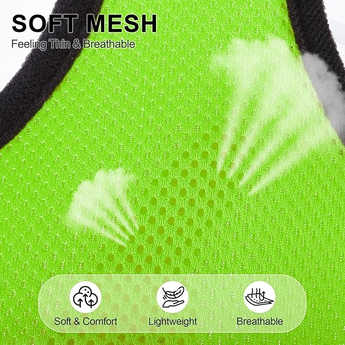 BINGPET No Pull Dog Harness,Soft Mesh Breathable All Weather Vest Harness,Safety Protection Design Durable Adjustable Step-in Easy Walk Dog Harness for Small Medium Large Dogs(Green,L)-PawvioPets