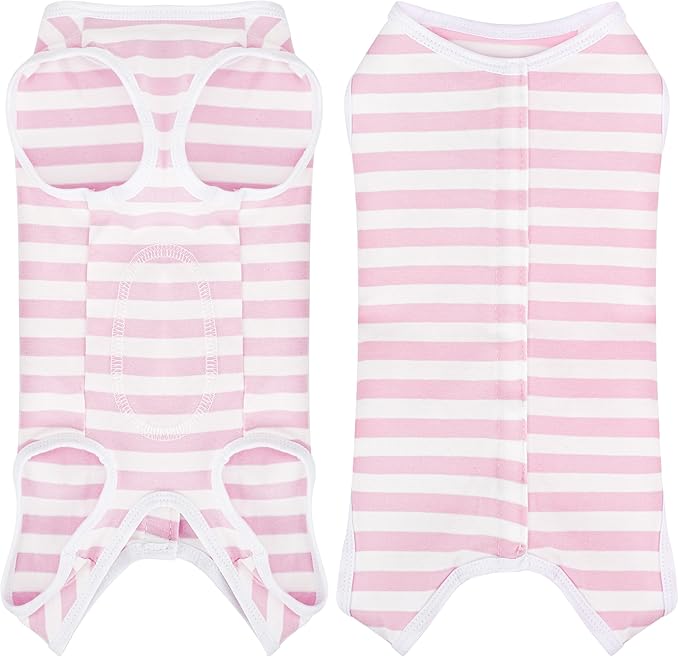 Comprehensive Post-Surgery Dog Recovery Suit: Premium Cotton Protective Wound Care Shirt for Puppies, Cats, and Small Pets - Ensuring Ultimate Comfort, Unrestricted Mobility M-PawvioPets