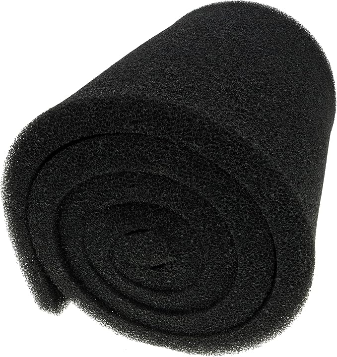 AFA Aquarium Filter Media Sponge Pad, Fish Tank Bio Open Cell Coarse Foam Block Foam Pre Filter Sponge Material (12" x 72" x 1" 25ppi)-PawvioPets