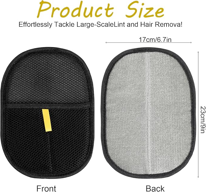 2Pcs Pet Hair Removal Gloves, Reusable Pet Cat Dog Hair Removal Grooming Gloves, Electrostatic Cat Grooming Glovee for Hairs Removals, for Couch, Furniture, Carpet, Car Seat-PawvioPets