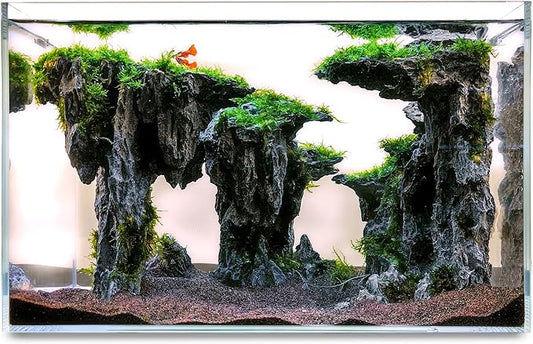 Fish Tank Decor Rocks.Aquarium Decoration Model.Easy and Quick Solution for Aquascaping.(Cave of Gods)-PawvioPets
