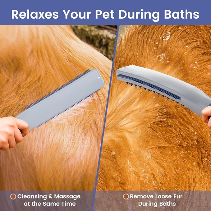 Dog Shower Attachment, Dog Shower With Metal Diverter, Pet Shower Attachment for Fast and Easy Dog Bathing, 3 Spray Modes One-Button Switch 8-Foot Hose For Indoor and Outdoor-PawvioPets