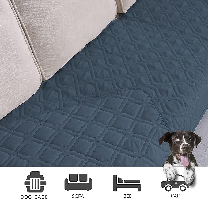 Ameritex Waterproof Blanket Reversible Dog Bed Cover Pet Blanket for Furniture Bed Couch Sofa-PawvioPets