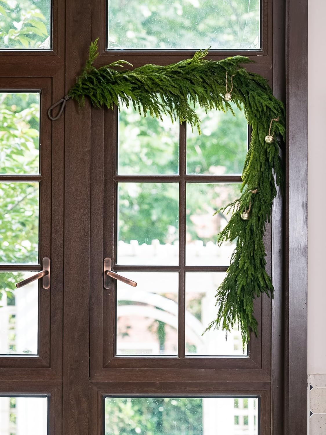 72" Extra Full Norfolk Pine Garland Realistic Christmas Garland Cedar Garland for Mantle Stairs Table Wall Fireplace Indoor Outdoor Xmas Christmas Decor Decorations