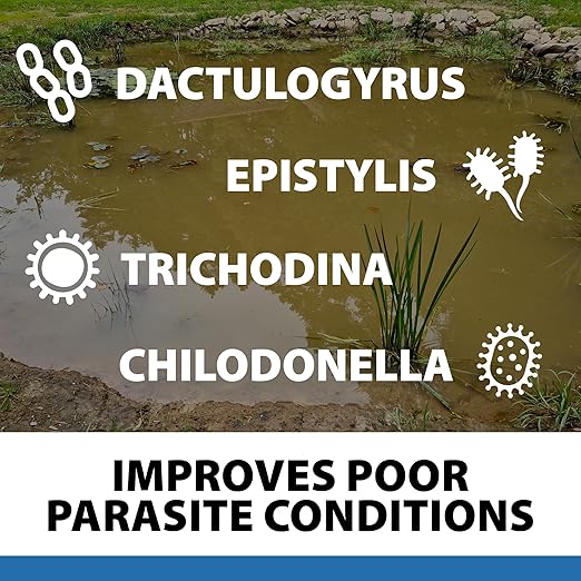 CrystalClear ParaSalt Outdoor Pond & Water Garden Rock Salt Crystals, Fish Parasite Control, Beneficial Stress Reducing & Slime-Coat Treatment, Natural Aquatic Additive, Koi, Plants & Pet Safe, 10 lbs-PawvioPets