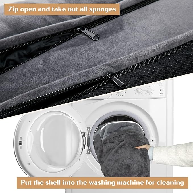 Comfort Expression Small Dog Beds Waterproof Orthopedic Foam Dog Sofa Beds for Medium Dogs Comfy Pet Bed with Washable Removable Cover & Non-Slip Bottom(Small,Dark Grey)-PawvioPets