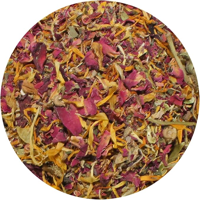 Flower Fusion Treat - Healthy Natural Dried Flower Herbivore Treat - Chinchillas, Guinea Pigs, Rabbits, Prairie Dogs, Degus, Hamsters, Rats, Squirrels, Sugar Gliders & Other Small Pets (0.85 oz)-PawvioPets