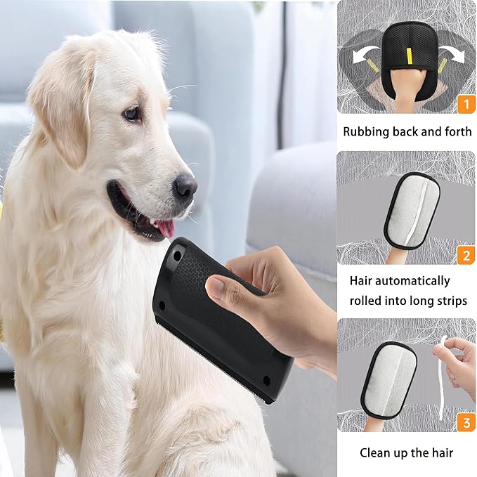 Deshedding Dog Brush and Grooming Tool, Pet Hair Remover tool for Shedding, Grooming Brush for Dogs, Cats, Rabbits, and Horses with Long or Short Hair-PawvioPets