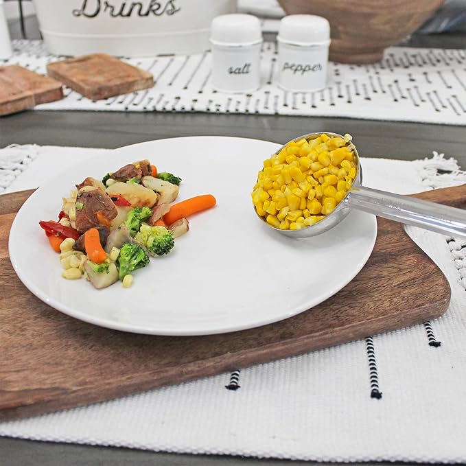 Darware Portion Control Serving Spoons (6-Piece Ladle Set); w 1/4 Cup, 1/2 Cup, 3/4 Cup & 1 Cup (2, 4, 6, 8 oz) & 1/2 & 1 Cup Utensils/Spoodles-PawvioPets