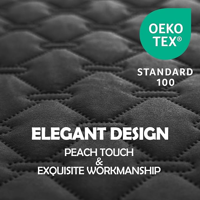 gogobunny 100% Double Sided Waterproof Dog Blanket Soft Pet Bed Cover Reversible Protect Furniture Couch Sofa Car for Puppy Large Dog Cat (Dark Charcoal/Light Charcoal, 68x82 Inch (Pack of 1))-PawvioPets