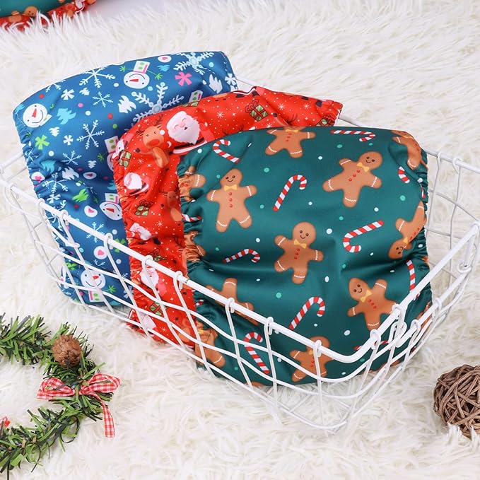 CuteBone Christmas Doggie Diapers for Male Dogs Medium Dog Diapers Male DM34M-PawvioPets