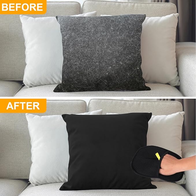 AIERSA Pet Hair Removal Tool, Electrostatic Pet Hair Remover,Static Removal Gloves for Pet Hair, Dog and Cat Hair Remover Electrostatic Gloves Set for Couch, Clothes, Car, Carpet, Bed, Furniture-PawvioPets