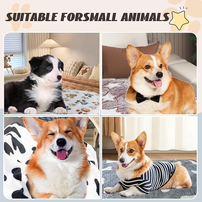 6 Pcs Washable Guinea Pig Blankets Absorbent Animal Fleece Bedding Waterproof Cage Liners Reusable Pet Pee Pad Sleep Mat Pad Cover for Hamster Ferret Rabbit Chinchilla Hedgehog (20"x30")-PawvioPets