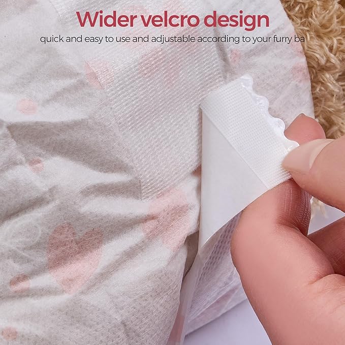 Disposable Female Dog Diapers, 40 Count, S (Waist 16.9”-19.7”), Wetness Indicator, Ultra Protection, Leak Proof, Super Absorbent, Soft-PawvioPets