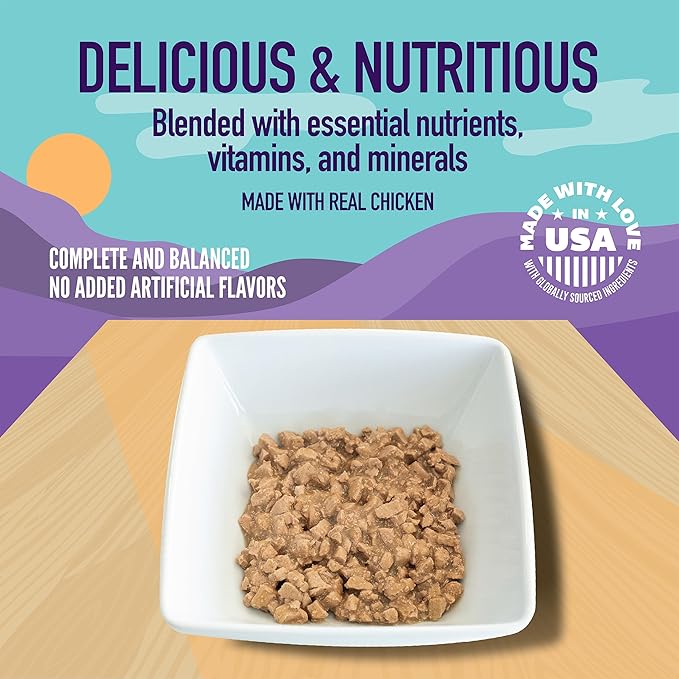 A Strong Heart Canned Wet Cat Food, Prime Filets Chicken Dinner in Gravy - 5.5 oz Cans (Pack of 24), Made in The USA with Real Chicken-PawvioPets