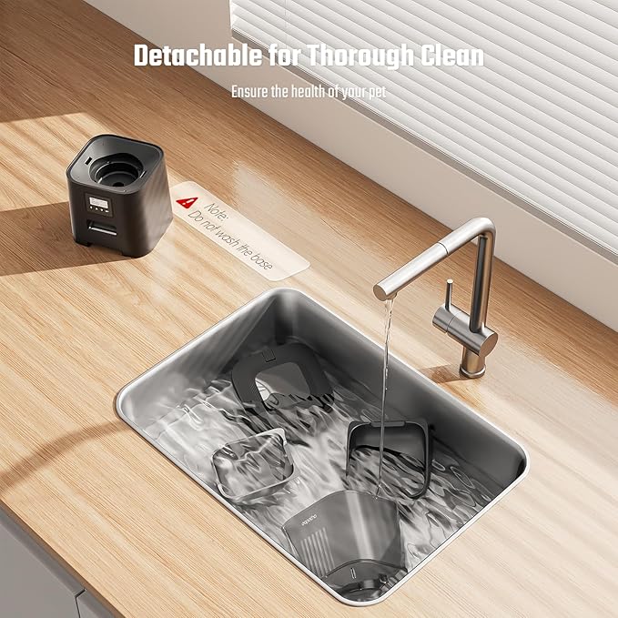 Espelho Automatic Cat Feeder- 4L Timed Cat Food Dispenser 1-6 Meals Control for Cat and Small Dog- Auto Pet Feeder with Desiccant Bag Keep Fresh for Reliable Easy Set Up and Clean- Voice Recorder-PawvioPets