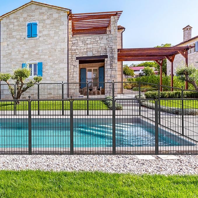 Dog Playpen 40 inch 20 Panels Indoor Outdoor Dog Pen for Large/Medium/Small Dogs Heavy Duty Metal Dog Fence Outdoor for Yard, Puppy Playpen with Door Portable Pet Fence for RV Camping Yard-PawvioPets