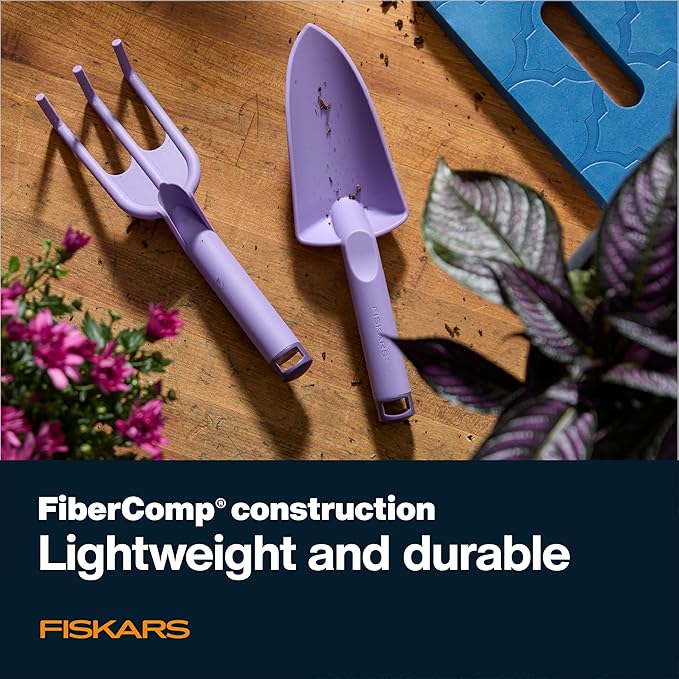 Fiskars Knee Pad, Trowel, and Cultivator Set, Explore Collection-PawvioPets