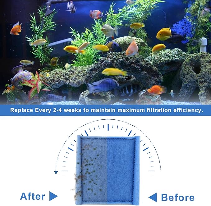 12 Pack Replacement Rite-Size C Filter Cartridges Compatible with MarineLand Penguin PRO Power Filters 275/375 & Original 200/350 Aquarium Fish Tank Replacement Filter Cartridges-PawvioPets