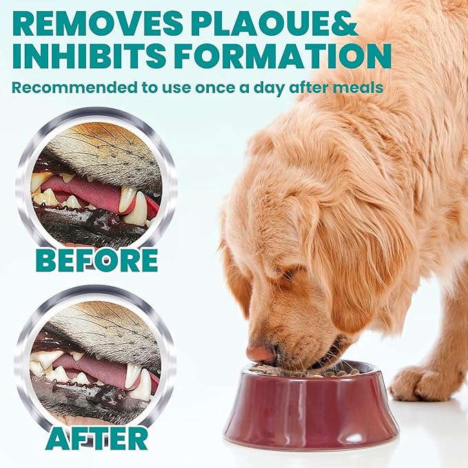 Dental Care Finger Wipes 60 Counts,Teeth Cleaning Finger Wipes for Dogs & Cats,Reduces Plaque & Supports Oral Freshness,Small Animal Stain Removers, Unscented-PawvioPets