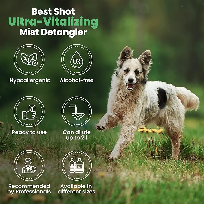 Best Shot Ultra Vitalizing Mist Detangler, 16 oz-PawvioPets