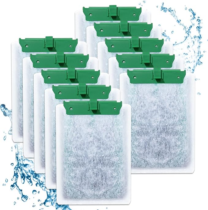 10PCS Medium Filter Cartridges Compatible with Tetra Whisper Bio-Bag Filter Cartridges Medium for Aquariums 10i IQ10 PF10, Fish Tank Filter Cartridges Power Filter Replacement for Tetra Filter-PawvioPets