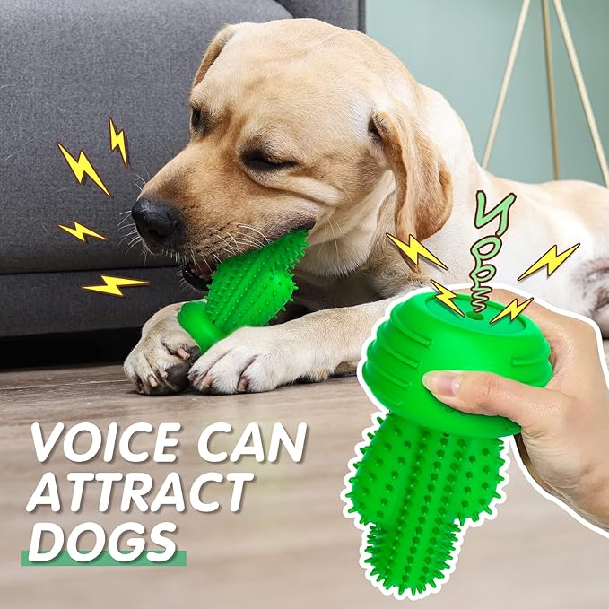 Dog Chew Toys Dog Toothbrush Stick Teeth Cleaning Brush Dental for Medium Large Dog, Puppy Christmas,Easter Birthday Gifts,Outdoor Squeaky Toys for Aggressive Chewers Tough Toys Interactive-PawvioPets