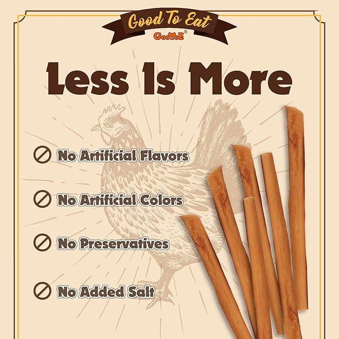 Gootoe Chicken Dog Treats – Chicken Sticks with Chicken Liver 1.5 lb – All Natural, Grain-Free, Low Fat, Premium Training Chews, Healthy & Easily Digestible-PawvioPets