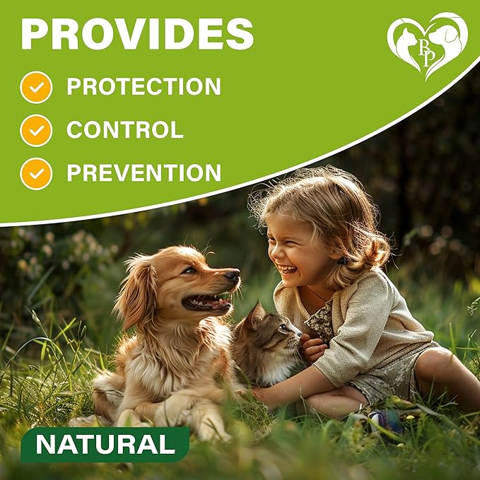 Flea and Tick Prevention for Small Dogs & Cats, Rabbits - Natural Flea Treatment & Pest Control - Topical Flea & Mosquito Repellent for Puppy and Kitten - All Pets-PawvioPets