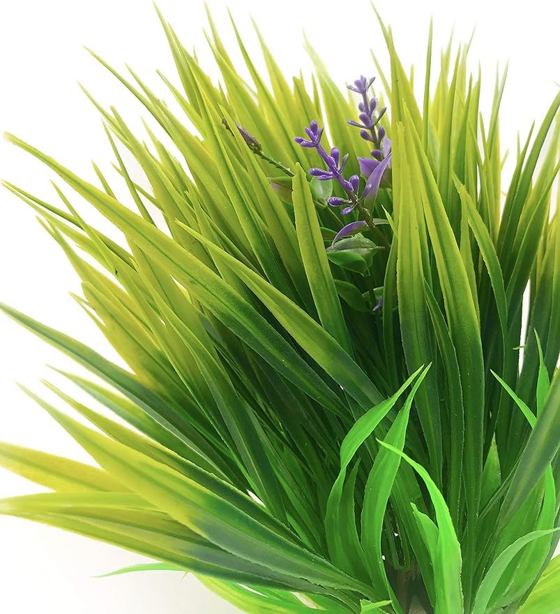 BEGONDIS 2Pcs Aquarium Decorations Fish Tank Artificial Green Water Plants Made of Soft Fabrics Plastic-PawvioPets