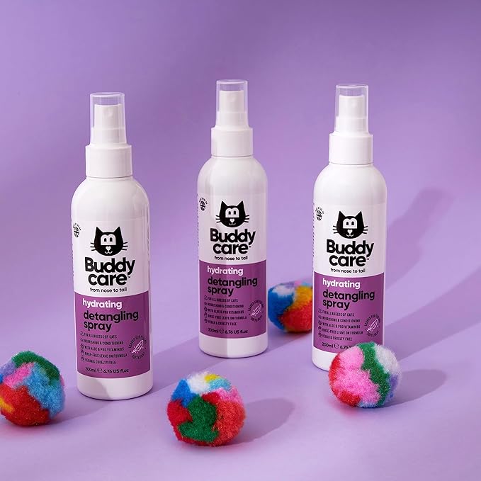 Detangling Spray for Cats - Effective Cat Matted Fur Remover and Detangle Spray to Promote a Healthy Coat, Easily Removes Matted Hair for a Smooth and Shiny Coat-PawvioPets