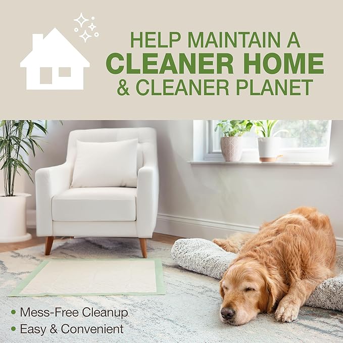 Four Paws Wee-Wee Superior Performance Bamboo Pee Pads for Dogs, Earth Friendly Dog & Puppy Potty Training Pads, Crate Liners, Housebreaking Supplies, 22" x 23" (50 Count)-PawvioPets