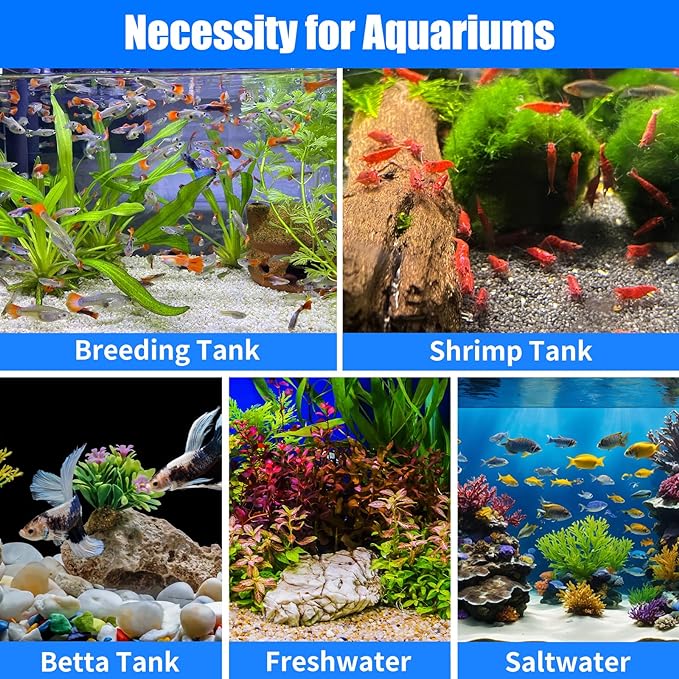 AQUANEAT 12-Pack Pre-Filter Sponge for Aquarium Shrimp Fry Fish Tank Filter Intake 0.4 Inch, Replacement Foam Cover-PawvioPets