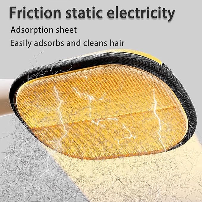 2 Pcs Pet Hair Remover Glove, 2025 Upgrade Reusable Double Sided Electrostatic Gloves Pet Hair Remover, Washable Pet Grooming Gloves for Couch, Furniture, Carpet, Car Seat (2Pcs)-PawvioPets