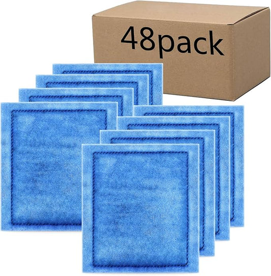 48 Pack Aquarium Rite-Size C Filter Cartridges Compatible with PRO Power Filters 275/375, Power Filters 200/350-PawvioPets