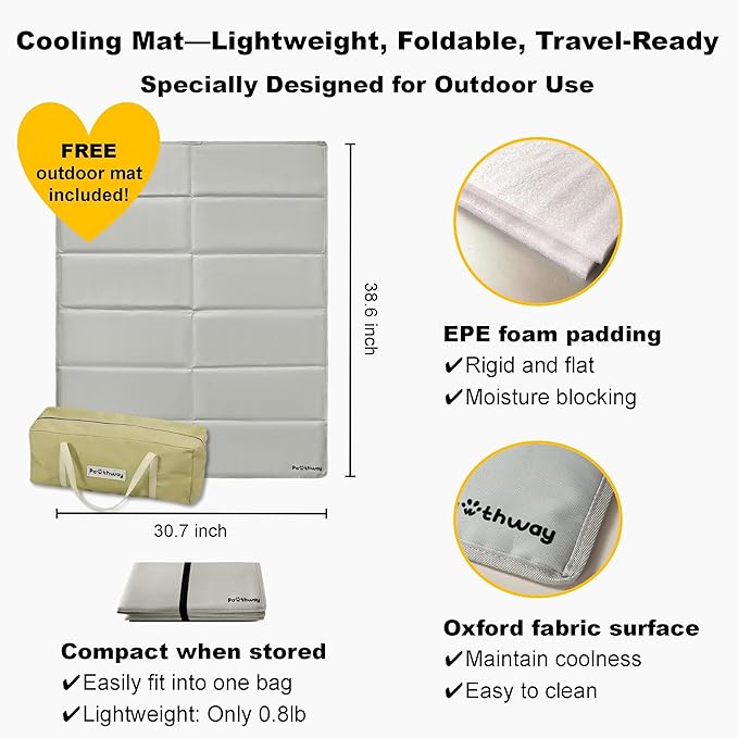 Dog Tent Cotton Fabric, Aluminum Poles and Camping Mat, Outdoor Weatherproof, Dog House Outdoor, Breathable with 2 Side Windows, Portable and Collapsible (Green, Large)-PawvioPets