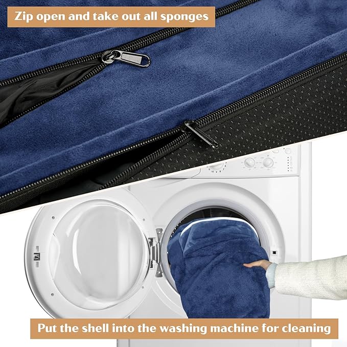 Comfort Expression Small Dog Beds Waterproof Orthopedic Foam Dog Sofa Beds for Small Dogs Comfy Pet Bed with Washable Removable Cover & Non-Slip Bottom(X-Small,Navy Blue)-PawvioPets