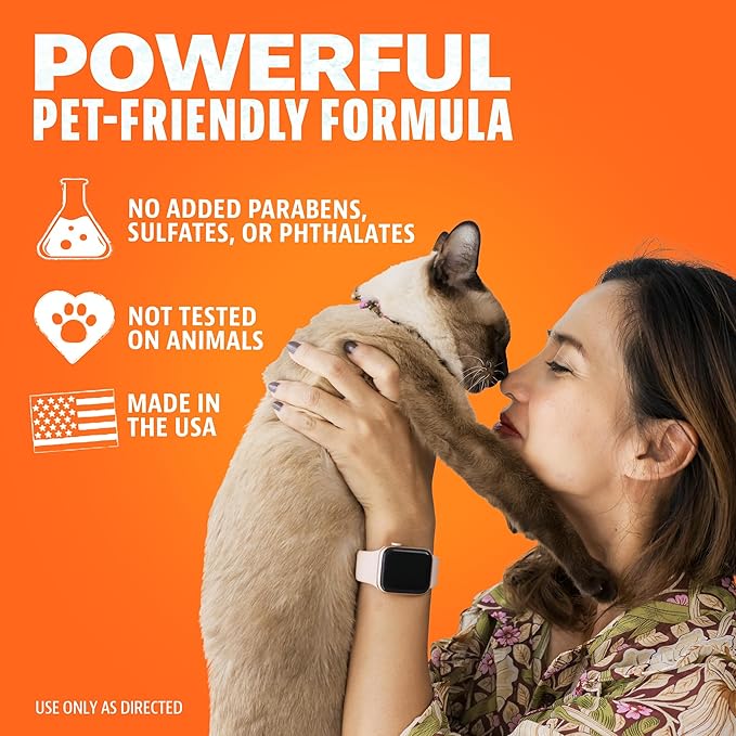 Angry Orange Pet Odor Eliminator Concentrate for Cat Urine and Smells - Fresh Scent - 8 oz (Makes 128 oz of Cleaner)-PawvioPets