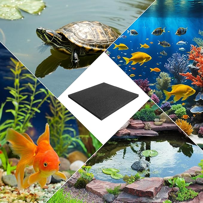 Aquarium Filter Sponge Pad –Bio Filter Media Foam Sponge, Easy Cut to Size Foam for Fish Tank 20"x20"x1" (50PPI)-PawvioPets