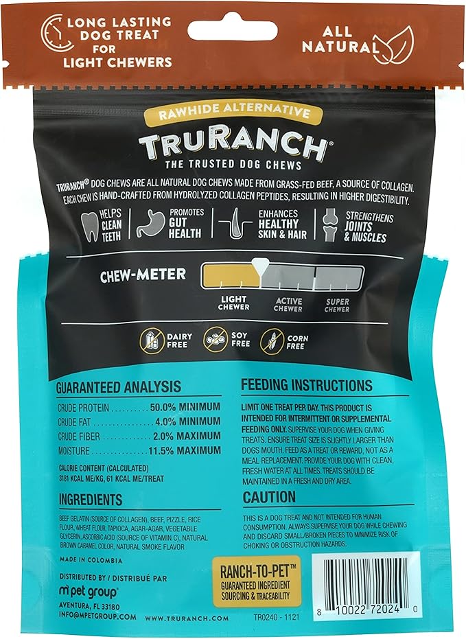 Collagen Pretzels, Bully - Collagen Dog Treats - Long Lasting Healthy Joint Support Dog Treat - Rawhide Alternative - Skin & Coat Health, 1 Bag, 8 Count-PawvioPets